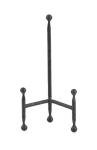 Deco 79 Metal Display Easel Tabletop Easel with Ball Details, Set of 3 Display Stand 12", 10", 8"H, Black