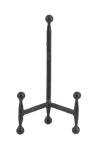 Deco 79 Metal Display Easel Tabletop Easel with Ball Details, Set of 3 Display Stand 12", 10", 8"H, Black