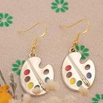 Art Teacher Appreciation Gifts: Earring Painters Palette Jewelry Set Teacher Earrings