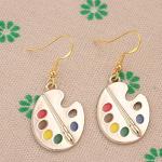 Art Teacher Appreciation Gifts: Earring Painters Palette Jewelry Set Teacher Earrings
