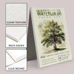 Watercolor Paper Pad, 20 Sheets Watercolor Pad with 8 Paint Brushes, Painting Paper for Watercolors, Sketch, Journal