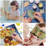 Watercolor Paper Pad, 20 Sheets Watercolor Pad with 8 Paint Brushes, Painting Paper for Watercolors, Sketch, Journal