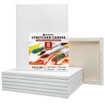 NEXCOVER Stretched Canvas - 8 Pack 11x14 Inch, 5/8” Profile, 100% Cotton Art Canvas, Triple Primed White Blank Canvases, Acid-Free, Artist Painting Canvas for Acrylic, Oil, Tempera, Gouache Paint