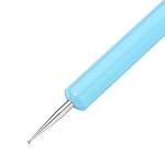 Zuoyou 5 pcs/Set Soft Pottery Clay Tool Silicone & Stainless Steel Two Head Sculpting Polymer Modelling Shaper Art Tools Blue