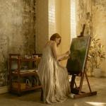 MEEDEN Art Painting Easel, Beech Wood Studio Easel 53" to 91"H, Holds Canvas to 78", Large Professional H-Frame Easel Stand with Storage Tray, Adjustable Floor Easel for Artists & Adults, Deep Walnut