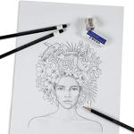 Tombow 51523 MONO Drawing Pencil Set, Assorted Degrees, 12-Pack. Professional Quality Graphite Pencil Set with Eraser and Sharpener