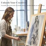 Aenir Compressed Charcoal Sticks Set of 12 – Soft, Medium, Hard Charcoal for Drawing, Sketching & Shading – Art Supplies for Artists, Beginners & Adults