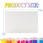 Fyess 120Pcs 100% Rag Cotton White Watercolor Paper 140lb Heavyweight Paper Watercolor Paper Cards Cold Press Paper Bulk Watercolor Drawing Student Artist for Kids,5 x 7 inch