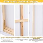 Pre Stretched Canvases for Painting 30x40 4 Pack Large Blank Canvas Boards for Acrylic Pouring and Oil Painting, 100% Cotton, 5-Time Gesso Primed