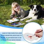 Fyess 120Pcs 100% Rag Cotton White Watercolor Paper 140lb Heavyweight Paper Watercolor Paper Cards Cold Press Paper Bulk Watercolor Drawing Student Artist for Kids,5 x 7 inch