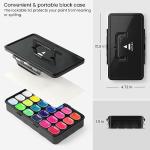 ARTEZA Gouache Paint, Set of 24 Jelly Paints, 1 fl oz (30 mL) Tubs, Opaque Gouache Set for Canvas, Paper, and Wood