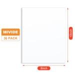 MIVIDE 36 Pack 8x10 Inch Blank Canvas Boards for Painting, White Canvases for Painting, Blank Canvas Panels Art Supplies Canvas for Acrylic Paint Oil Tempera Watercolor