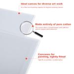 MIVIDE 36 Pack 8x10 Inch Blank Canvas Boards for Painting, White Canvases for Painting, Blank Canvas Panels Art Supplies Canvas for Acrylic Paint Oil Tempera Watercolor