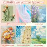 MIVIDE 36 Pack 8x10 Inch Blank Canvas Boards for Painting, White Canvases for Painting, Blank Canvas Panels Art Supplies Canvas for Acrylic Paint Oil Tempera Watercolor