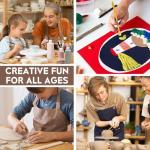 Clay Tools, 18pcs DIY Plastic Pottery Tool Kit for Polymer, Modeling, Air Dry Clay, Sculpting Tools Dotting Ball Stylus Pen for Embossing, Fondant, Crafts, Styling, for Kids and Beginners