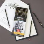 Qionew Professional Sketching Pencil for Drawing,14 Pack, Graphite Pencils, (12B-5H), Art Pencils for Drawing and Shading, Sketching, Ideal for Beginners & Pro Artists