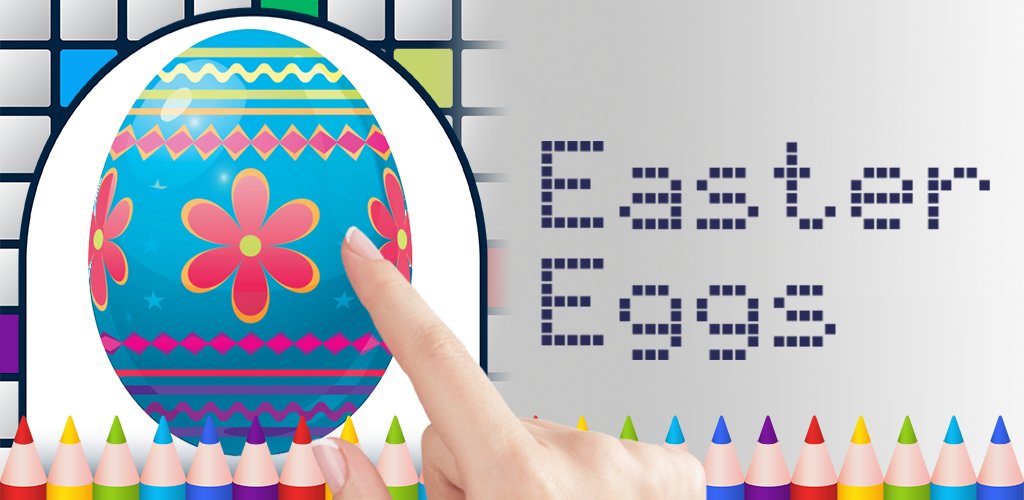 Easter Eggs Color by Number - Free Pixel Art Game - Coloring Book Pages - Happy, Creative & Relaxing - Paint & Crayon Palette - Zoom in & Tap to Color - Share Creations with Friends!