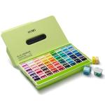 HIMI Twin Cup Jelly Gouache Paint Set, 72 Colors 12g, Jelly Cup Design, Non Toxic Paint for Canvas and Paper, Art Supplies for Professionals (72 Colors)