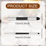 2pcs Artist Blending Sponge Pen, Double-Headed Pastel Blending Pen Sketch Pen Brush Rubbing Sponge Drawing Art Blender Drawing Blender Tool for School Students Beginners Artists(2 Sizes)