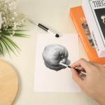 2pcs Artist Blending Sponge Pen, Double-Headed Pastel Blending Pen Sketch Pen Brush Rubbing Sponge Drawing Art Blender Drawing Blender Tool for School Students Beginners Artists(2 Sizes)