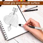 2pcs Artist Blending Sponge Pen, Double-Headed Pastel Blending Pen Sketch Pen Brush Rubbing Sponge Drawing Art Blender Drawing Blender Tool for School Students Beginners Artists(2 Sizes)