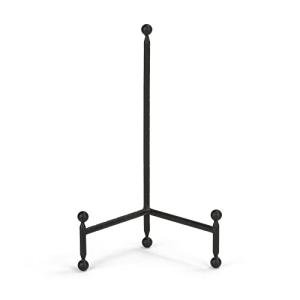 TRIPAR Modern Tripod Easel Display, Black Finish - Lightweight & Durable Design - Perfect for Displaying Decorative Pictures, Artwork, Plates, Tiles, & More (12 Inch)