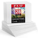 ESRICH Canvas Boards for Painting 8x10in,28 Pack Bulk Canvases for Painting - Cotton Canvas Panels for Oil, Acrylic & Watercolor Painting.