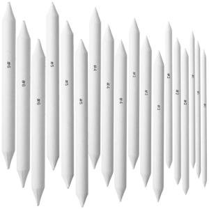 18Pcs Blending Stumps for Drawing, Paper Art Blenders, Art Blending Pencils Supplies, Drawing Pencils for Student Artist Charcoal Sketch Painting Tools, Shading Pencil for Sketching Supplies