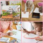 ESRICH Canvas Boards for Painting 8x10in,28 Pack Bulk Canvases for Painting - Cotton Canvas Panels for Oil, Acrylic & Watercolor Painting.