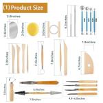 Clay Tools Kit, 52 PCS Complete Clay Tools Set for Sculpting and Pottery, Pottery Tools Includes Polymer Clay Tools, Sculpting Tools, Clay Carving Tools, Perfect Pottery Tool Kit