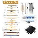 Clay Tools Kit, 52 PCS Complete Clay Tools Set for Sculpting and Pottery, Pottery Tools Includes Polymer Clay Tools, Sculpting Tools, Clay Carving Tools, Perfect Pottery Tool Kit