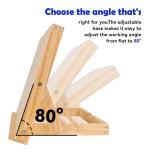 Easel for Painting - Tabletop Easel Stand, Adjustable Angle Art Wooden Easels for Painting, Canvases, Books, Artwork Displays Etc，13 4/5 Inches by 11 2/5 Inches