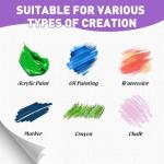 ESRICH Canvas Boards for Painting, 7 Pack Canvases for Painting 11x14 Cotton Primed Acid Free Blank Canvas Panels for Oil Paint, Watercolor, Acrylic Paint, Gouache and Tempera.