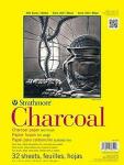 Strathmore 300 Series Charcoal Paper Pad, Glue Bound, 9x12 inches, 32 Sheets (64lb/95g) - Artist Paper for Adults and Students - Charcoal and Pastel