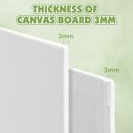 ESRICH Canvas for Painting 16x20 Inch, 6 Pack Canvas Boards for Painting Cotton Primed Acid Free Large Blank Canvas Panels for Oil Paint, Watercolor, Acrylic Paint, Gouache and Tempera.