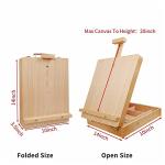 Louise Maelys Tabletop Beechwood Art Easel for Painting Canvases Table Easel Stand for Painters Painting by Numbers, Students Beginners Artist Adults