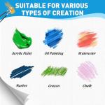 ESRICH Canvas Boards for Painting, 60 Pack Canvas for Painting 11x14 Cotton Primed Acid Free Blank Canvas Panels for Oil Paint, Watercolor, Acrylic Paint, Gouache and Tempera.