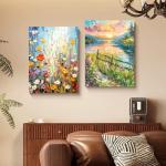 ESRICH Canvas Boards for Painting, 60 Pack Canvas for Painting 11x14 Cotton Primed Acid Free Blank Canvas Panels for Oil Paint, Watercolor, Acrylic Paint, Gouache and Tempera.