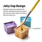 HIMI Metallic Gouache Paints Set, 18 Colors, 30g, 18 US fl oz, Non Toxic Paint for Canvas and Paper, Art Supplies for Professionals, Students