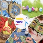 AROIC Acrylic Paint Brush Set, 200 pcs Nylon Hair Brushes for All Purpose Oil Watercolor Painting Artist Professional Kits