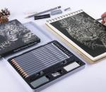 HNIHUY Professional Sketch Pencils Set, 17 Pcs, Graphite Pencils (8B-4H), Erasers and Sharpener, Art Drawing Pencil for Artists Beginner Sketching