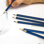 BAZIC #2B Premium Wood Pencil, Blue, 12 Per Pack (760-24P)