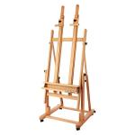 Creative Mark Saint Remy H Frame Artist Easel - Durable Lightweight Art Easel with Adjustable Angle and Wheel for Drawing and Painting - Oiled Beechwood Finish - Ideal for Artist