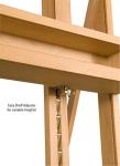 Creative Mark Saint Remy H Frame Artist Easel - Durable Lightweight Art Easel with Adjustable Angle and Wheel for Drawing and Painting - Oiled Beechwood Finish - Ideal for Artist