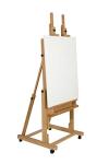 Creative Mark Saint Remy H Frame Artist Easel - Durable Lightweight Art Easel with Adjustable Angle and Wheel for Drawing and Painting - Oiled Beechwood Finish - Ideal for Artist