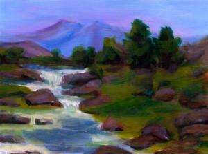 Landscape Acrylics Painting 103