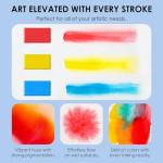 Grabie Watercolor Paint Set, 56 Colors Handheld Watercolor Paint with Water Brush Pen, Palette and Removable Sponge, Portable Watercolor Set for Artist Beginner and Professional