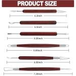 LINPHCEY 6-Piece Clay Sculpting Tools Set Perfect for Polymer Air Dry Modeling Clay Beginners & Professionals Ideal for DIY Pottery & Ceramics Tools for Clay Sculpey Sculpting & Crafting