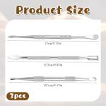 Clay Sculpting Tools, Double-Ended Clay Sculpting Tool Stainless Steel Modeling Clays Tools Implement for Modeling Embossing Sculptings and Shaping Miniature