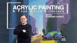 Acrylic Painting: A Four Color Cityscape